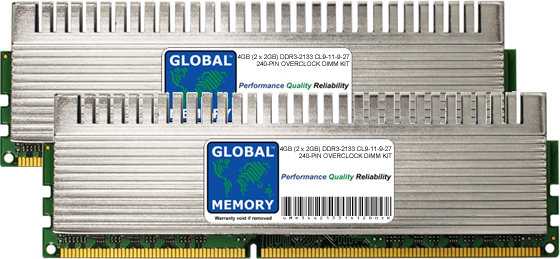 4GB (2 x 2GB) DDR3 2133MHz PC3-17000 240-PIN OVERCLOCK DIMM MEMORY RAM KIT FOR FUJITSU-SIEMENS DESKTOPS